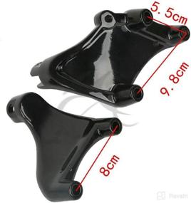 img 1 attached to Premium TCMT Foot Pegs with Brackets - Perfect Fit for Harley Sportster XL 883 1200 Iron (2014-2022)