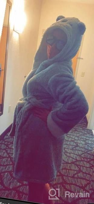 img 1 attached to Soft And Cozy Hooded Womens Plush Bathrobe With Animal Design - Perfect Koala Gift Idea - TIMSOPHIA review by Jerimiah Augustine