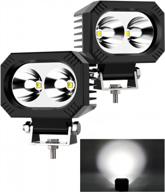 naoevo 4-дюймовые светодиодные фонари — мощные внедорожные рабочие фонари для грузовиков, квадроциклов и многого другого логотип