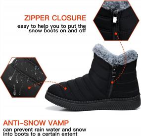 img 2 attached to TEMOFON Womens Snow Boots Warm Fur Lined Winter Ankle Booties Outdoor Anti-Slip Snow Winter Boots For Women