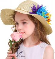 protect your child from the sun in style with large brim flower beach hats for kids logo