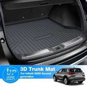 img 3 attached to 🚗 Mixsuper Custom Fit Cargo Liner for Infiniti QX50 2019-2021 / QX55 2022 - All Weather Trunk Mat for Rear Cargo Floor