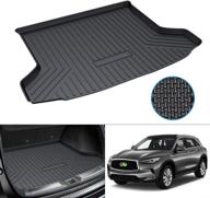 🚗 mixsuper custom fit cargo liner for infiniti qx50 2019-2021 / qx55 2022 - all weather trunk mat for rear cargo floor logo