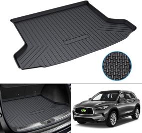 img 4 attached to 🚗 Mixsuper Custom Fit Cargo Liner for Infiniti QX50 2019-2021 / QX55 2022 - All Weather Trunk Mat for Rear Cargo Floor