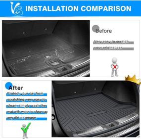 img 1 attached to 🚗 Mixsuper Custom Fit Cargo Liner for Infiniti QX50 2019-2021 / QX55 2022 - All Weather Trunk Mat for Rear Cargo Floor