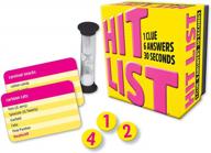 gamewright's hit list: fast-paced fun with one clue and six possible answers logo