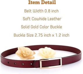 img 2 attached to 【CaserBay】Women Fashion Waistband Jeans【Suit 1 Burgundy】 Women's Accessories - Belts