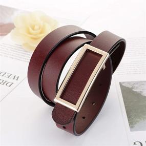 img 3 attached to 【CaserBay】Women Fashion Waistband Jeans【Suit 1 Burgundy】 Women's Accessories - Belts