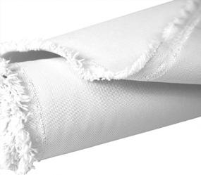 img 1 attached to Mybecca Canvas Marine Fabric 600 Denier Indoor/Outdoor White 1 Yard (36" X 56")(Cut Separate By Yard For Prime Orders)(3 ' X 4.7')