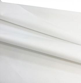 img 4 attached to Ткань Mybecca Canvas Marine 600 денье для использования внутри и снаружи помещений, белая, 1 ярд (36 дюймов X 56 дюймов) (разрезано по ярдам для основных заказов) (3 'X 4,7 фута)