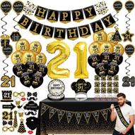 21st birthday decorations him tablecloths logo