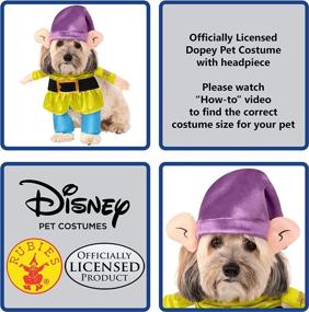 img 3 attached to Pet Costume - Disney Snow White's Dopey by Rubie's: Perfect for your furry friend!