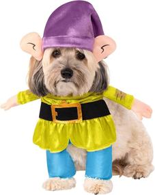 img 4 attached to Pet Costume - Disney Snow White's Dopey by Rubie's: Perfect for your furry friend!