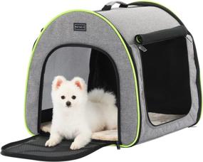 img 4 attached to 🐾 Petsfit Foldable Portable Soft Dog Travel Crate: Ultimate Comfort for Small Dogs on the Go!