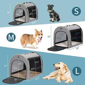 img 3 attached to 🐾 Petsfit Foldable Portable Soft Dog Travel Crate: Ultimate Comfort for Small Dogs on the Go!