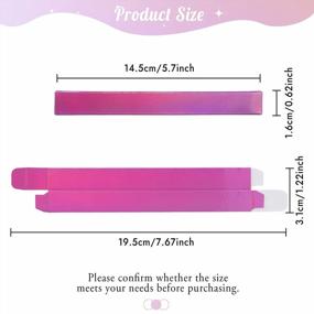 img 3 attached to WSERE 50 Pcs Empty Eyebrow Pens Eyeliner Packaging Box, Solid Color Kraft Paper Eyeliner Pencil Packing Boxes, Cuticle Oil Pen Sample Wrapping Box Foldable Handmade DIY Cosmetic Wrap Box, Pink