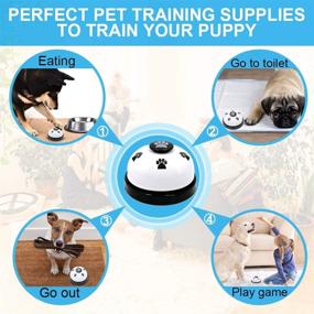 img 2 attached to 🔔 Premium Supet Dog Doorbells 4-Pack for Effective Dog Potty Training and Dog Training Clicker - Adjustable Dog Bells for Door Knob - Includes 1 Dog Clicker, 1 or 2 Training Bells, and 1 Training Bell Strap