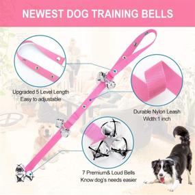 img 3 attached to 🔔 Premium Supet Dog Doorbells 4-Pack for Effective Dog Potty Training and Dog Training Clicker - Adjustable Dog Bells for Door Knob - Includes 1 Dog Clicker, 1 or 2 Training Bells, and 1 Training Bell Strap