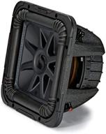 🔊 powerful kicker l7s solo-baric 10 inch subwoofer - 1200w, 2 ohm, dvc, square - model 44l7s102 логотип