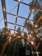 img 1 attached to 🌍 100ft Globe Outdoor String Lights - Dimmable LED Patio String Light with 34 Shatterproof G40 Bulbs - Commercial Hanging Lights for Party, Porch, Backyard, Bistro - Lightdot review by Brian Carrizales