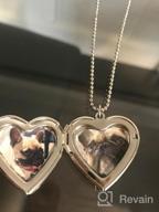 img 1 attached to 👧 YOUFENG Lockets Necklace - Stylish Girls' Jewelry for Pictures review by Brittany Sanchez