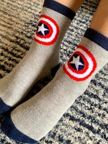 img 5 attached to Веселые и удобные детские носки с мультяшным дизайном для 3-6-летних – Супермен, Человек-паук, Бэтмен, Флэш!