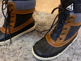 img 7 attached to Non-Slip Water Resistant Winter Shoes: Mid-Calf Women'S Snow Boots For Outdoor Warmth