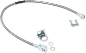 img 2 attached to 🚙 High-Quality Stainless Steel Rear Brake Lines for 1987-2006 Jeep TJ/YJ/XJ - Rough Country 89703