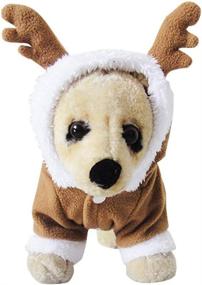 img 4 attached to 🎅 NACOCO Pet Costumes: Dog Christmas Suit with Elk Santa Costume for Puppy Dog Teddy – Cozy Polar Fleece