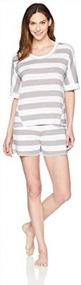 img 1 attached to Stylish And Comfortable Arabella Women'S Boxy Tee And Short Pajama Set On Amazon