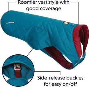 img 1 attached to 🐶 RUFFWEAR Stumptown Insulated Reflective Cold Weather Jacket for Dogs - Metolius Blue, Small: Stay Warm and Seen!