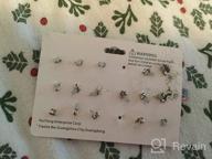 img 1 attached to 🌈 Hypoallergenic Children's Colorful Earrings: Safe and Stylish Jewelry for Girls review by Carol Fowler