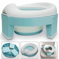 3-in-1 go potty for travel, portable folding compact toilet seat,potty training toilet chairs for toddler boys & girls with storage bag and potty liners by bluesnail (blue) logo
