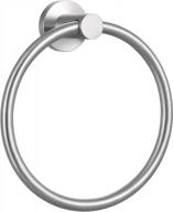 stylish and durable kes towel ring - wall mount stainless steel holder for bathroom towels - a2180b-2 logo