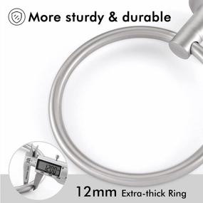img 3 attached to Stylish And Durable KES Towel Ring - Wall Mount Stainless Steel Holder For Bathroom Towels - A2180B-2