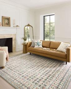 img 4 attached to Eden Collection EDE-03 Ivory Accent Rug: 2' X 5' Rifle Paper Co. & Loloi Collaboration