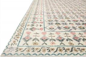 img 2 attached to Eden Collection EDE-03 Ivory Accent Rug: 2' X 5' Rifle Paper Co. & Loloi Collaboration