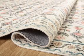 img 1 attached to Eden Collection EDE-03 Ivory Accent Rug: 2' X 5' Rifle Paper Co. & Loloi Collaboration