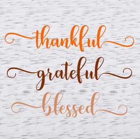 img 2 attached to Women'S Thanksgiving Funny Letter Print Short Sleeve Graphic Tee Top - Grateful Thankful Blessed