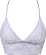 sexy unlined lace bralette crop top for a-c cup women by joyaria logo
