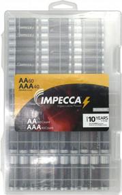 img 2 attached to Impecca 100 Pack High-Performance Alkaline AA And AAA Batteries Combo, 60 Count AA & 40 Count AAA, Leak-Resistant Long-Lasting Technology