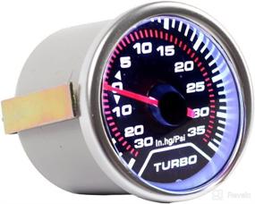 img 3 attached to 🚗 Enhance Your Car's Performance with Etopars Universal Smoke Tint 2" 52mm Psi Turbo Indicator Boost Bar Gauge Meter