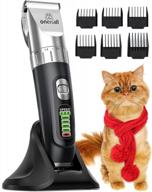 quiet cordless cat hair trimmer with comb - oneisall grooming kit for long and matted fur, 3-speed cat clippers for flawless results logo