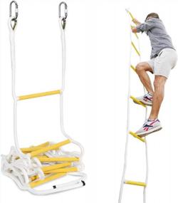 img 4 attached to Experience Safe Outdoor Climbing With The Compact And Portable ISOP Rope Ladder - Ideal For Teens And Adults!