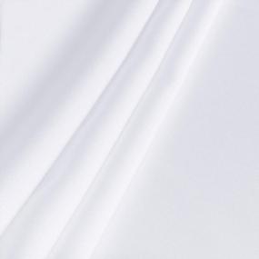 img 2 attached to Устойчивая к пятнам и морщинам белая прямоугольная скатерть - декоративная крышка стола 60 х 84 дюйма для обедов, фуршетов и кемпинга - моющаяся полиэфирная ткань от Sancua
