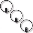 orz set of 3 collapsible flower pot holder rings for wall-mounted plant display in iron black logo