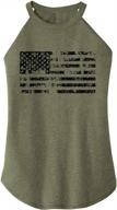 show off your patriotic side with women's usa flag tank top - distressed graphic 4th of july shirts logo