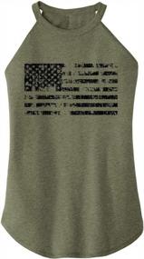 img 4 attached to Show Off Your Patriotic Side With Women'S USA Flag Tank Top - Distressed Graphic 4Th Of July Shirts