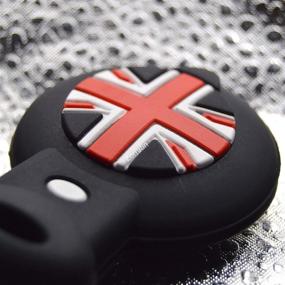 img 1 attached to Silicone Remote Key Fob Cover Protector For 2007-2014 Mini Cooper KR55WK49333 Interior Accessories for Anti-Theft