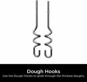 img 3 attached to Stainless Steel Dough Hooks For Ninja Foodi CI100 Series Power Mixer System